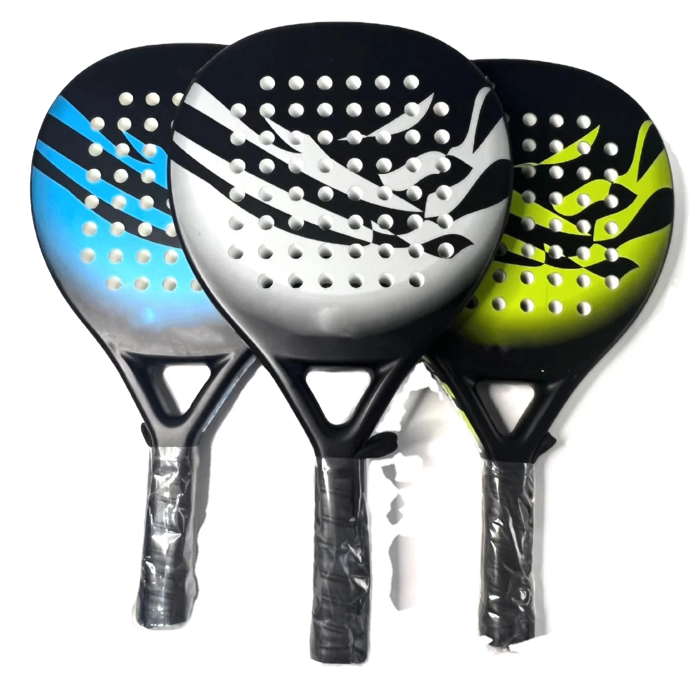 Custom Carbon Fiber Surface With Soft Foam Core Paddle Tennis Racket Padel Rackets Paddleball Racquets Padel Rackets