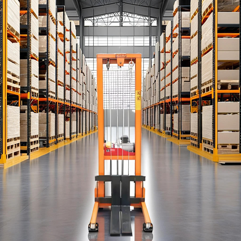 Certified 1ton 1.5ton 2 Ton Pallet Lift Stacker Machinery Repair Shops Hydraulic Electric Forklift AWD Standing Operation