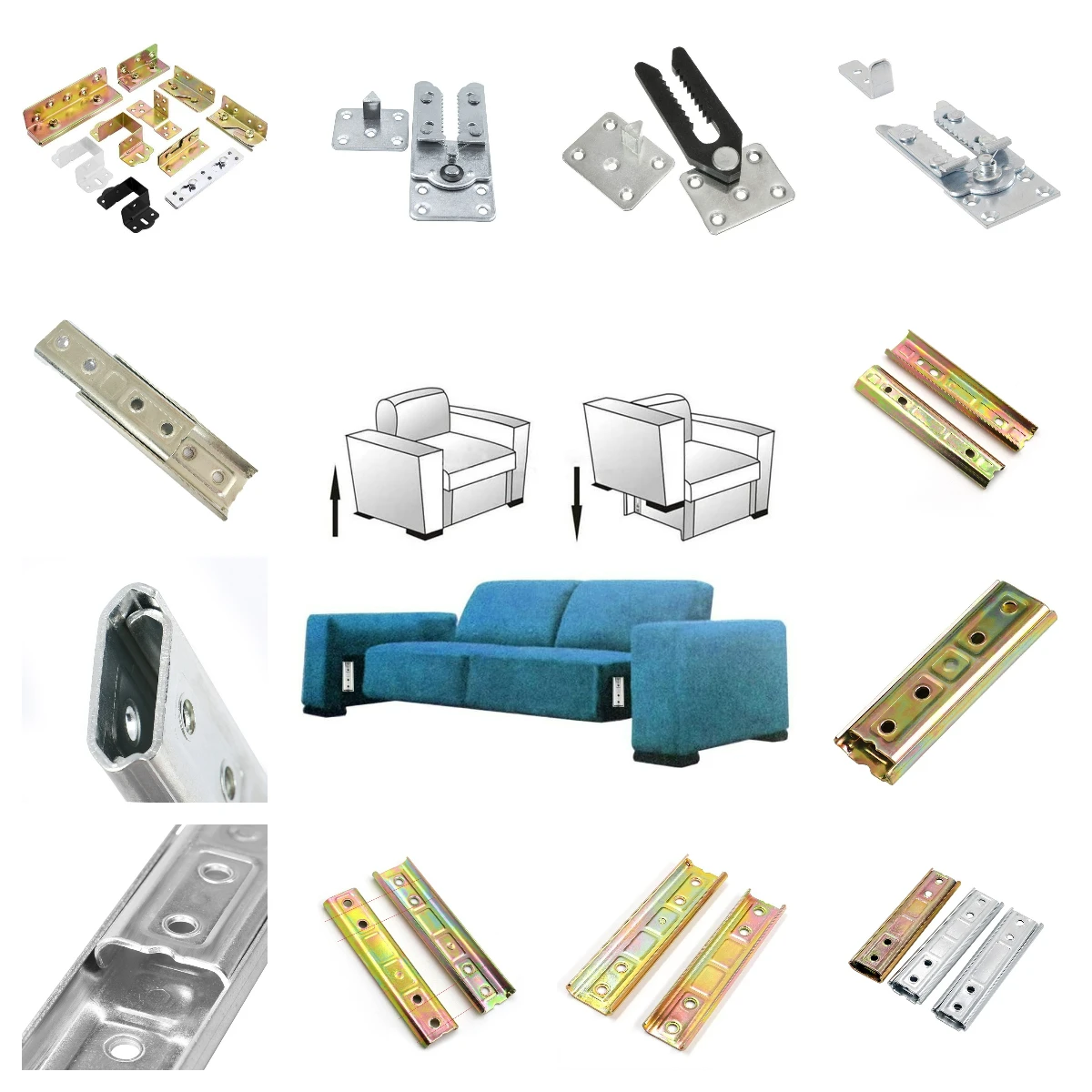 Sofa Zubehör Scharnier Link Schnalle Sofa Haken Armlehne Rückenlehne Anschluss 120mm Langes Bett Zwei-in-eins-schnalle Sofa Verbindung Plug-in