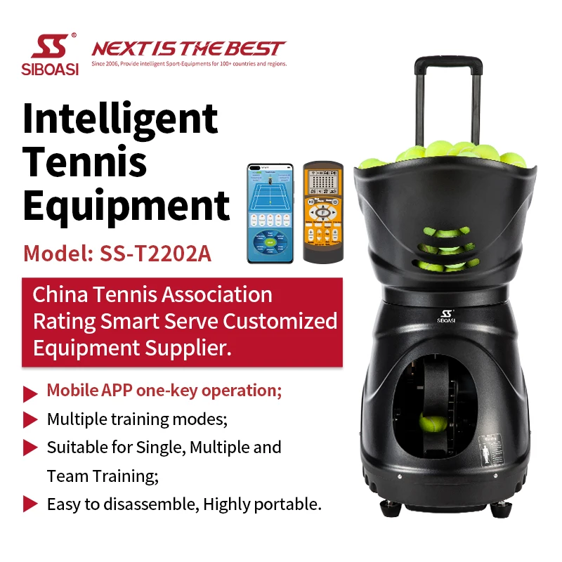 Автоматическая машина для тренировки теннисных мячей SIBOASI T2202A по заводской цене