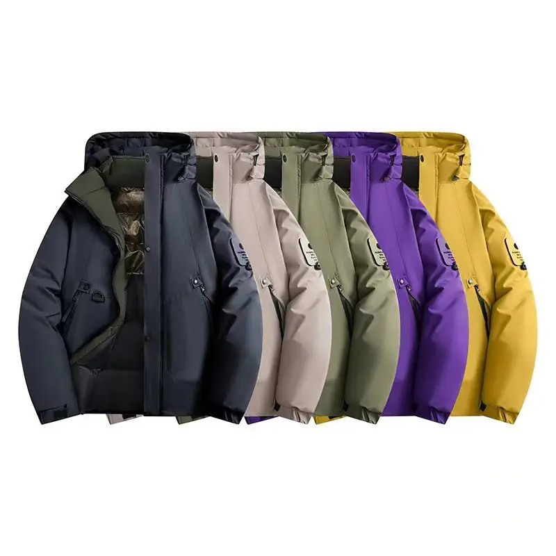 Graphene-lined hooded jacket, casual, warm, suitable for everyday wear, winter, unisex, waterproof, windproof, sports, softshell, outdoor.