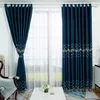 Ricamo ondulato blu navy