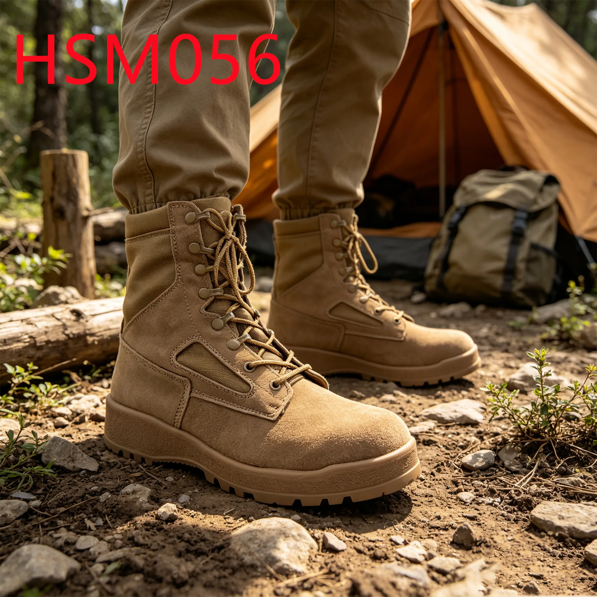 HY,Field Operation Water-repellent Nylon Fabric Hua Singh Desert Boots Impact Proof Rubber Sole 5 Colors Combat Boots HSM056