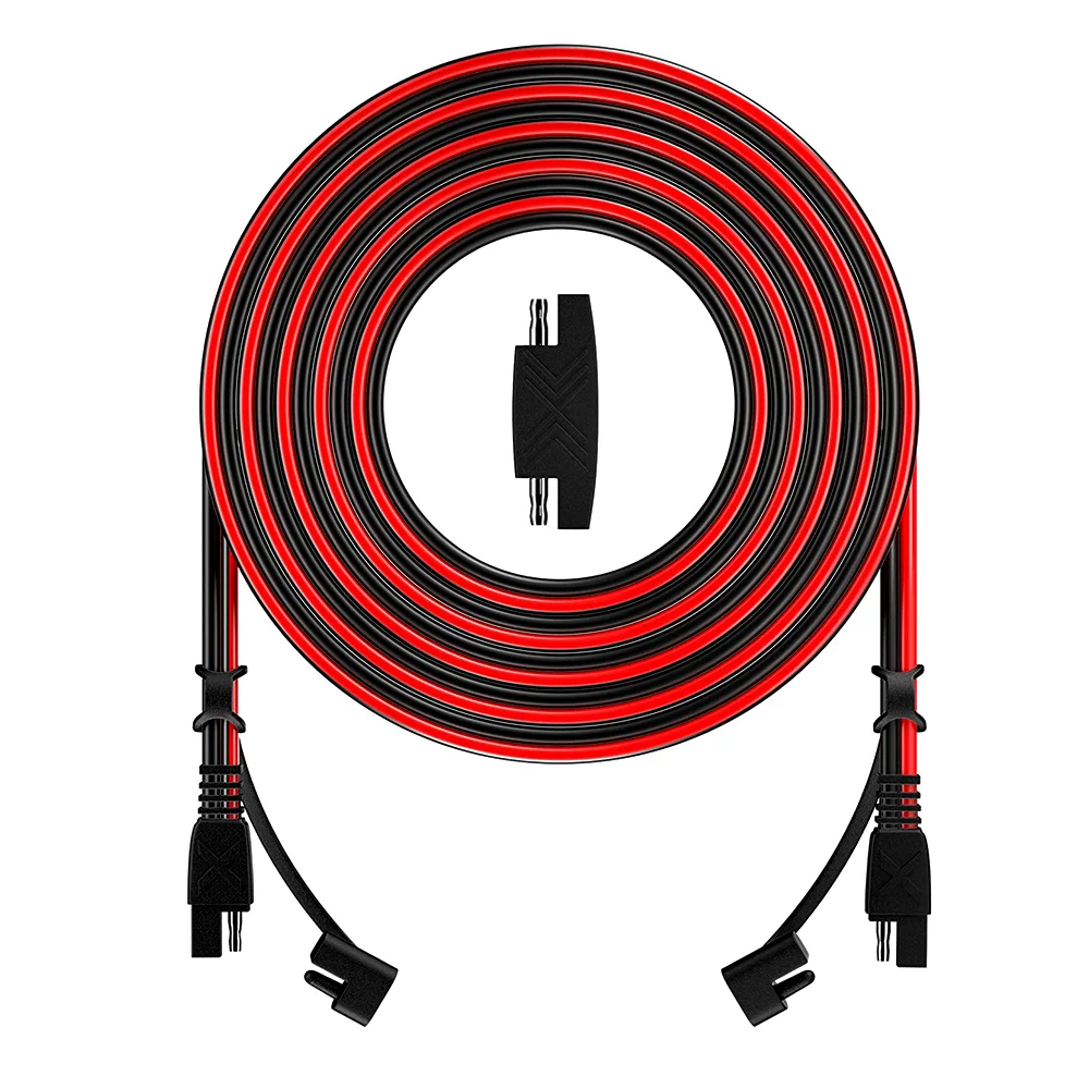 12 Feet SAE to SAE Quick Disconnect Extension Cable with 16AWG Wiring Harness for Home Appliances Automobiles Machines