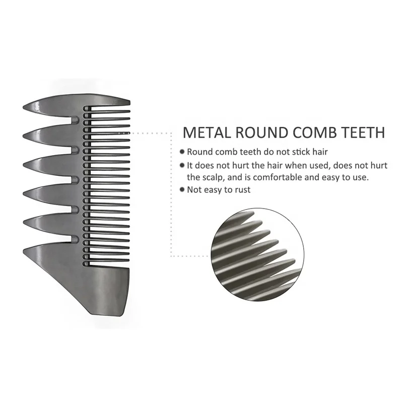 Профессиональная Мужская Расческа для усов из нержавеющей стали на заказ стальная многоцветная бороды и