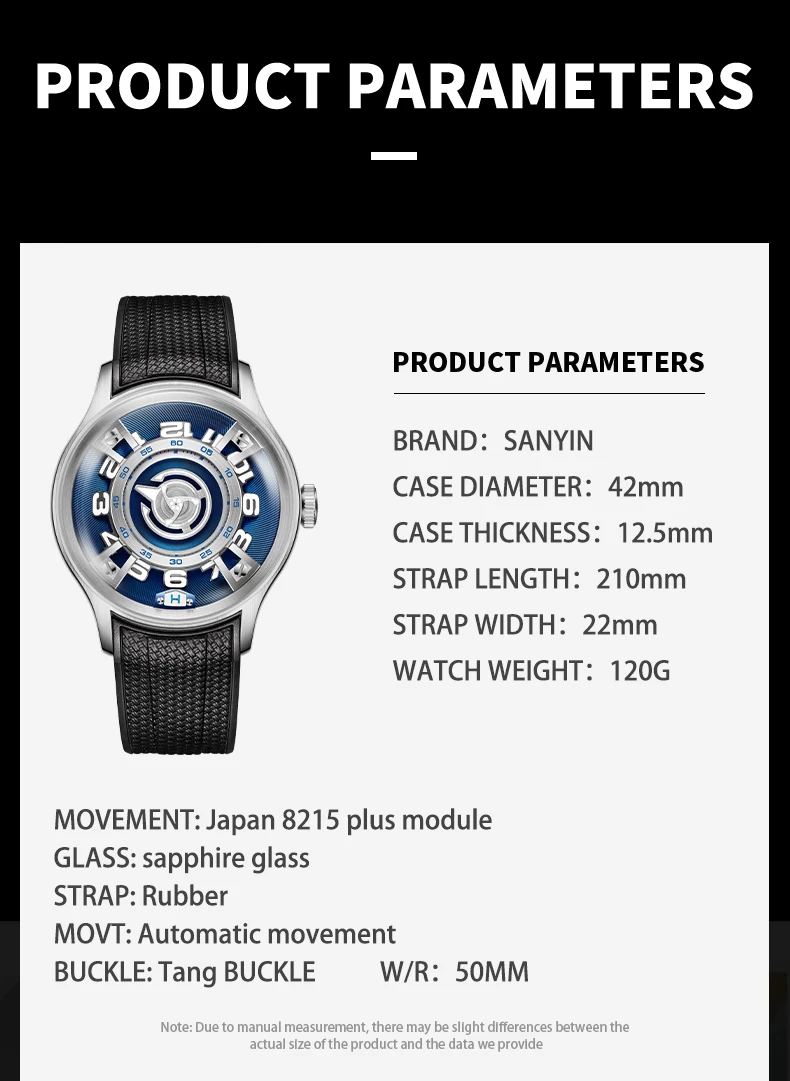 Men Fashion Custom Logo Mechanical Automatic Wrist Watch 40mm Oem ...