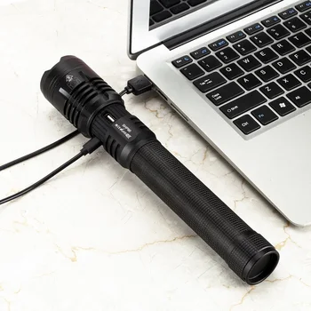 Alonefire H52 XHP90 Most powerful led flashlight USB Charging Zoomable High power Outdoor hunting Patrol Camping Lighting torch