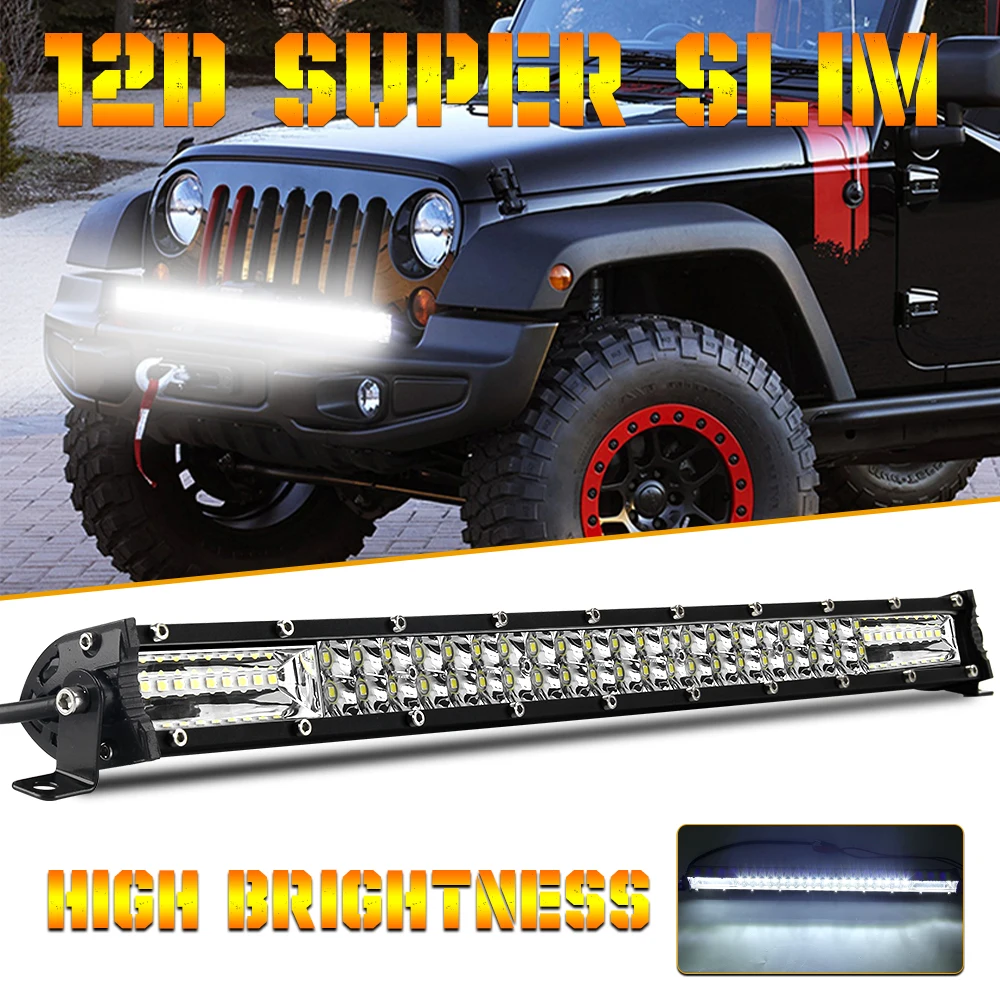 Hot Sale Double Row Slim Led Light Bar 6500k 32inch 12v Led Light Bar