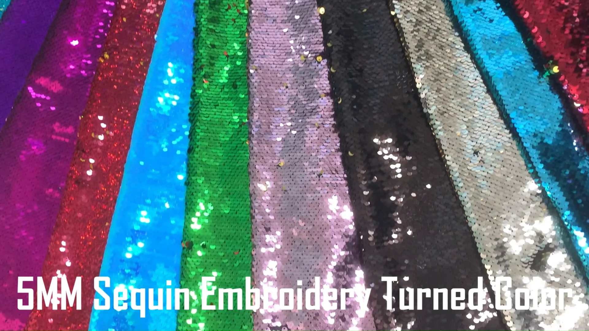 Sequin Embroidery Cloth Fish Scale Bead Embroidery Stage Suit Dress