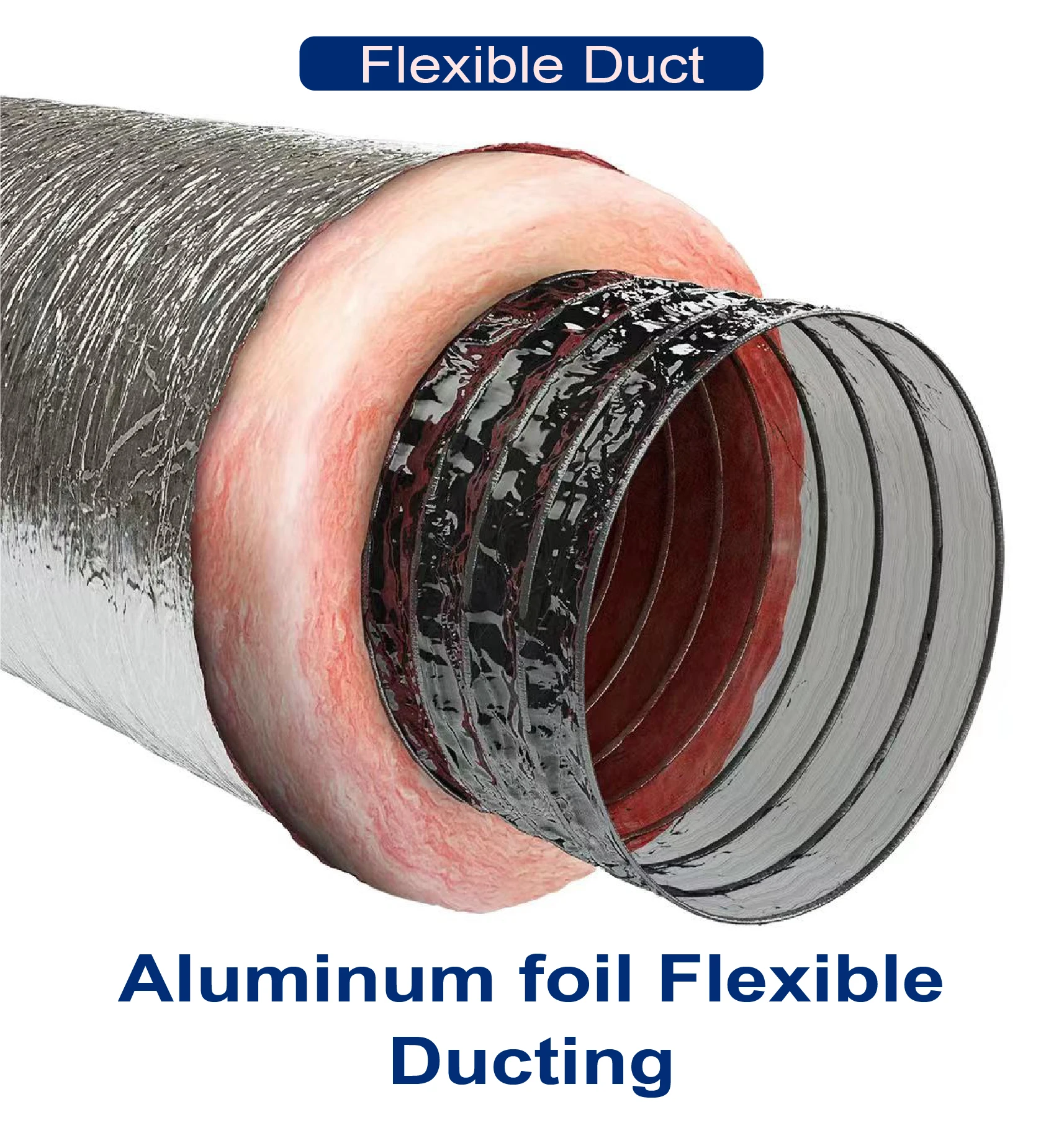 Flexible Duct 25ft And 50ft Bags All Sizes R4r6r8flex Duct All Size Insulated Duct Buy 1565