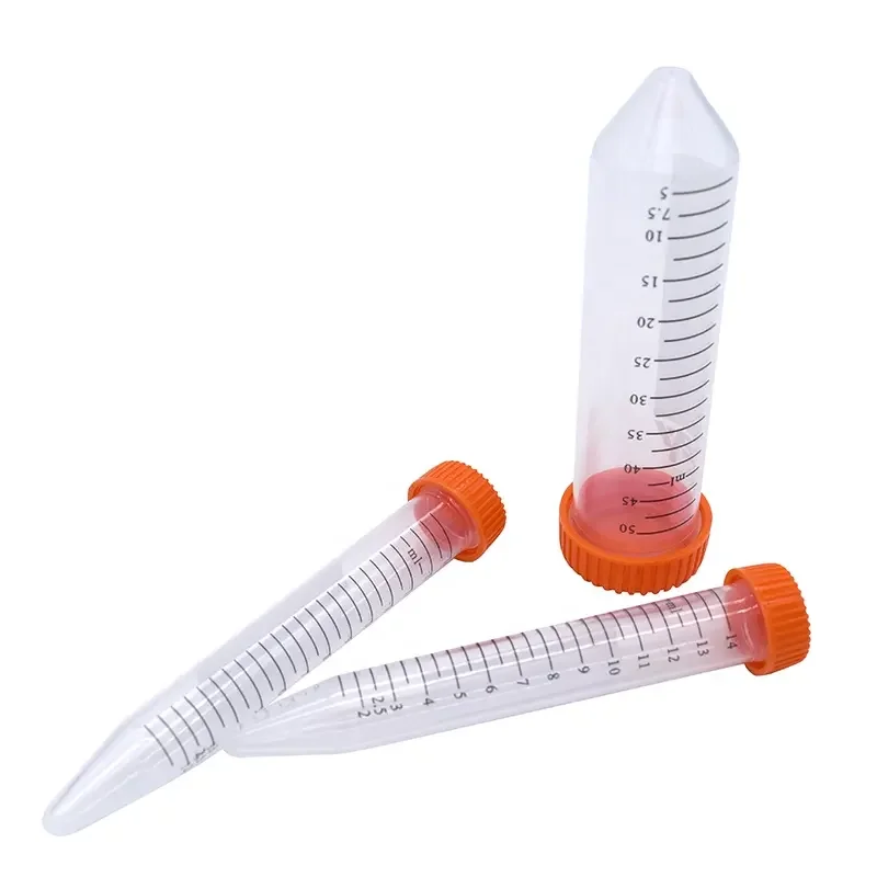 Disposable plastic 50ml conical bottom centrifuge tube details