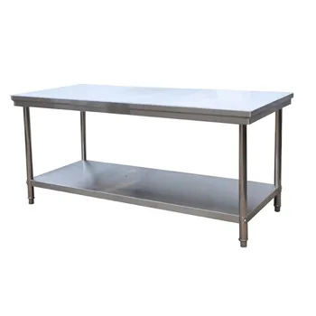 Customized hotel Restaurant kitchen Equipment food preparation Strong table / Stainless Steel Working table