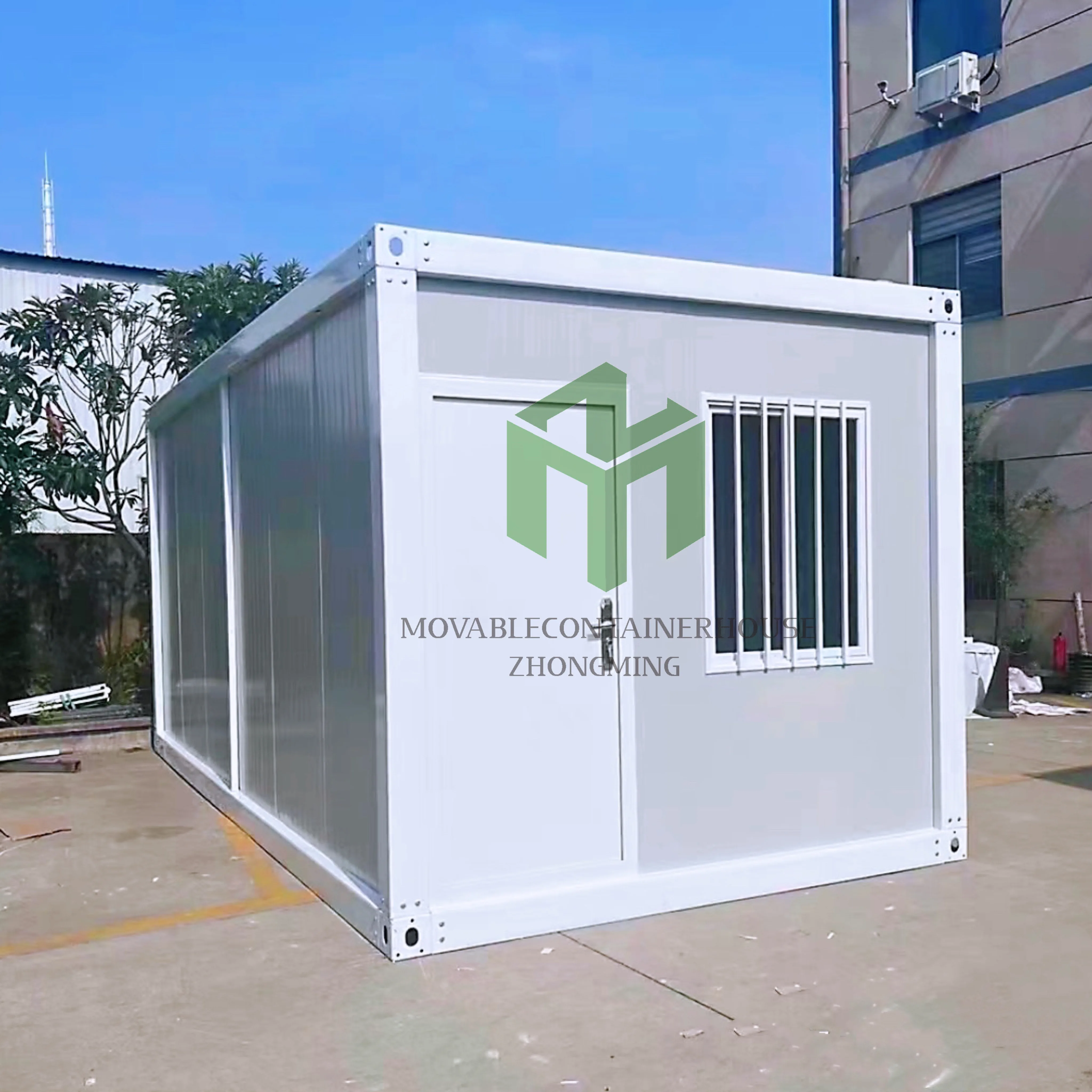 2025 Moderne, conteneur préfabriqué en acier de 20ft et 40ft, maison modulaire tiny house plate empaquetable