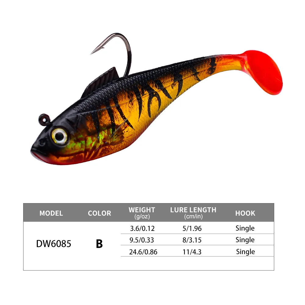 Sea Bass Pike Swimbait - Top Level Soft Plastic Eel Lure Sea Bass Pike Swimbait - Top Level Soft Plastic Eel Lure