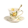Yellow lemon cup and saucer