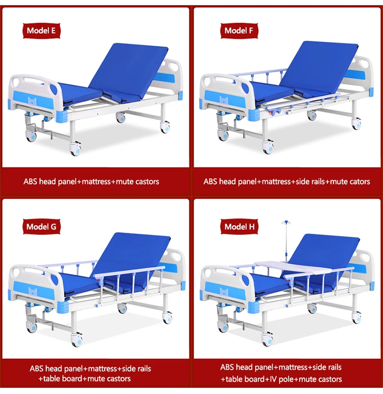 Medical Equipments Medical Hospital Bed 2 Cranks Hospital Bed Manual ...