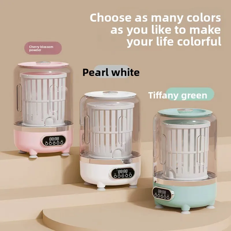 Logo Custom 3000MAH USB Top-Loading Automatic Mini Portable Plastic Washing Machine with