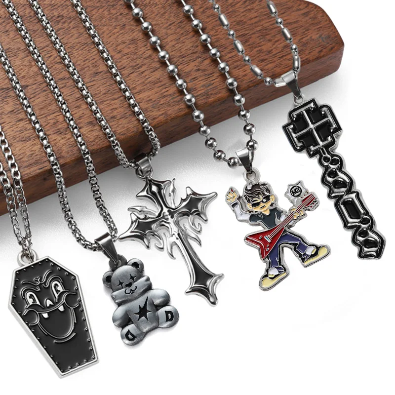 Custom Fashion Pendant Necklace logo Women Mens Chain Necklace 3d