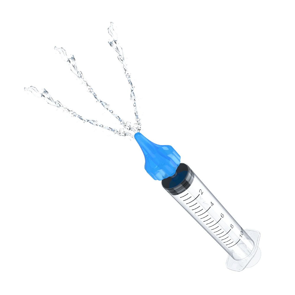 Syringe Type 10ml Flared Design Reflux Ear Cleaning Washer Infant Baby Security Ear Irrigation