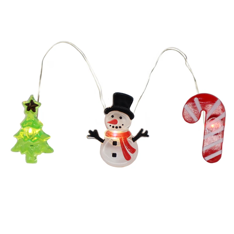 2025 Ev Dekoru Bakır Dizili Işık Karadamlar ve Noel Baba Sevinçli Noël Dekoratif Işık Dizisi