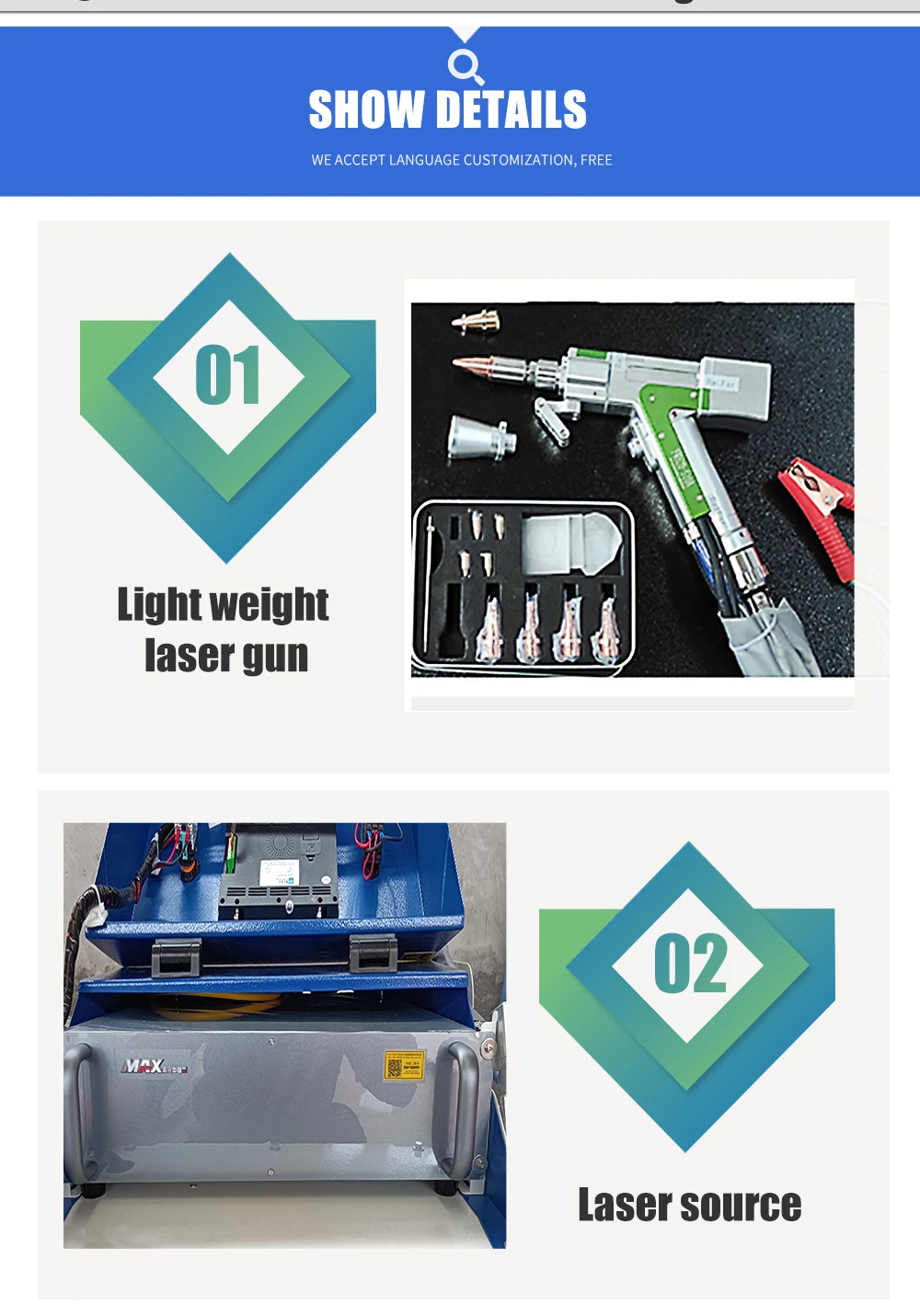 High Quality Portable Laser Cleaning Machine Metal Oil Paint Rust Removal 1000W 2000W 3000W Handheld Laser Cleaning Machine