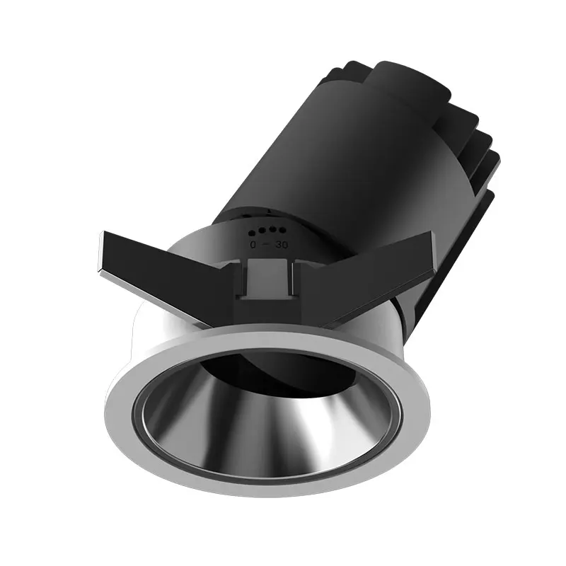 Заводская цена, новая модель, регулируемый угол луча, Встраиваемый светодиодный потолочный светильник для отеля, 12 Вт, IP44