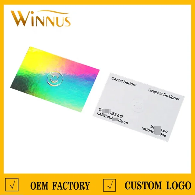 Custom Hologram Business Cards - Stand Out with Winnus