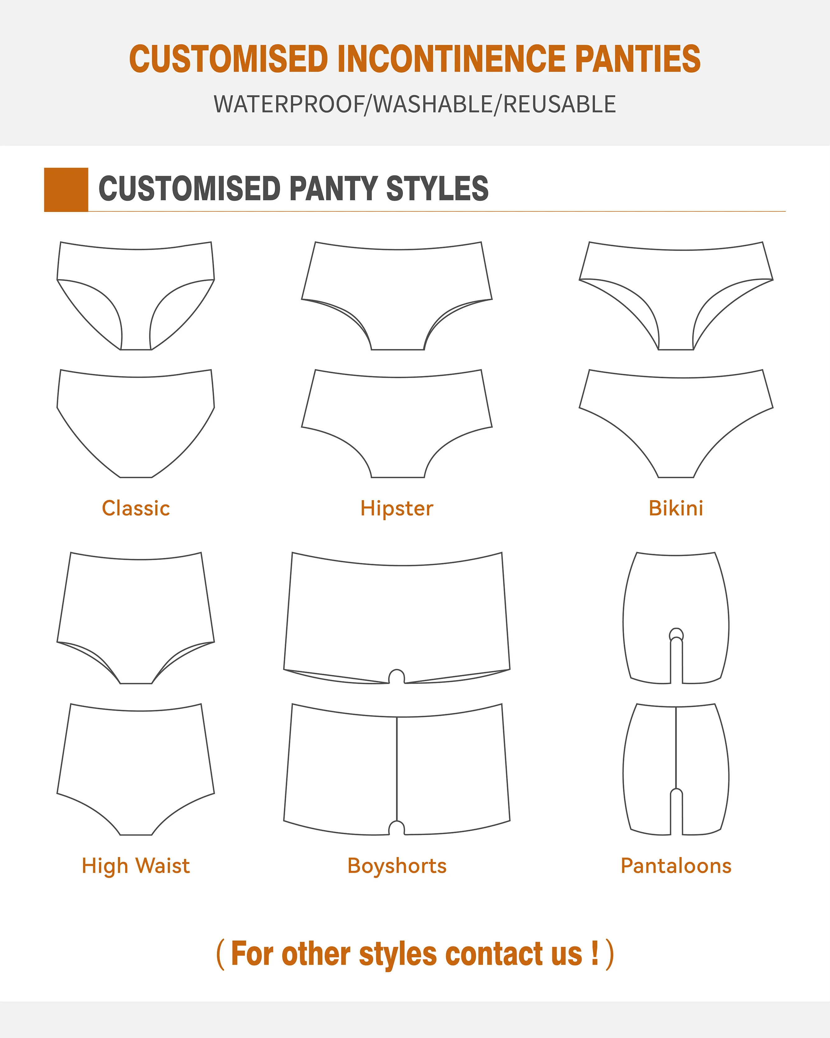 Women's Sexy High-Rise Incontinence Panties Ultra Leak-Proof Organic C - product detail 1