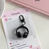 Black Earphone Keychain