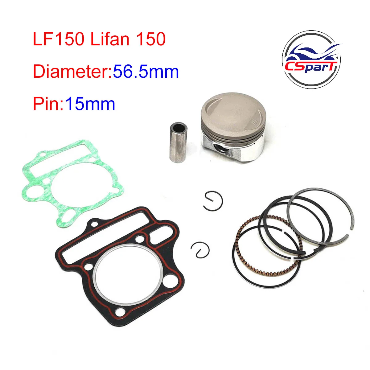 LF150 56.5MM 15MM ピストンリングガスケットキット 150CC 1P56FMJ 