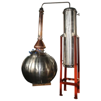 1000GAL alcohol distillation equipment Copper whisky pot still