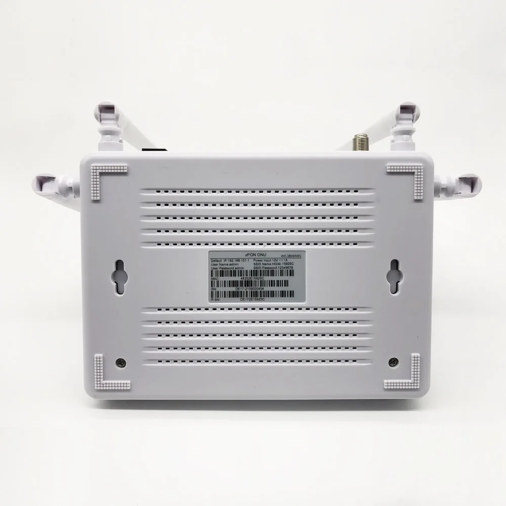 Wolck 4 Port Poe Wifi5 Cheap AC1200 Vsol 4GE WIFI CATV GPON Epon Dual Band XPON ONU