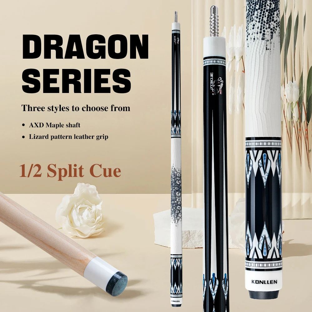 Billiards Dragon ビリヤードキュー Konllen ドラゴン ビリヤード プールキュー 147cm 10.5mm/11.5mm/12.5