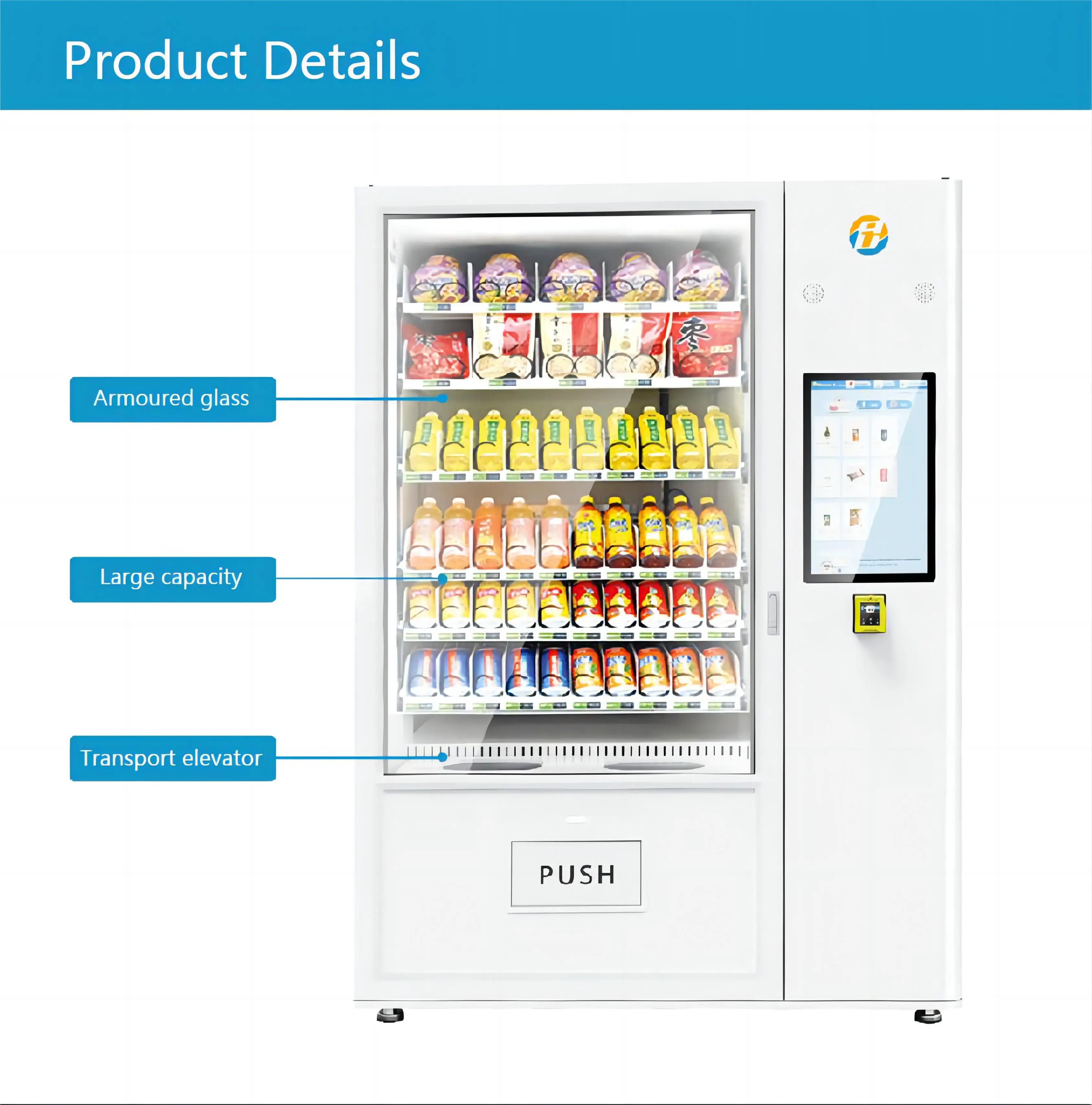 Isurpass Elevator Cooling Cupcake Vending Machine And Macarons Cookies