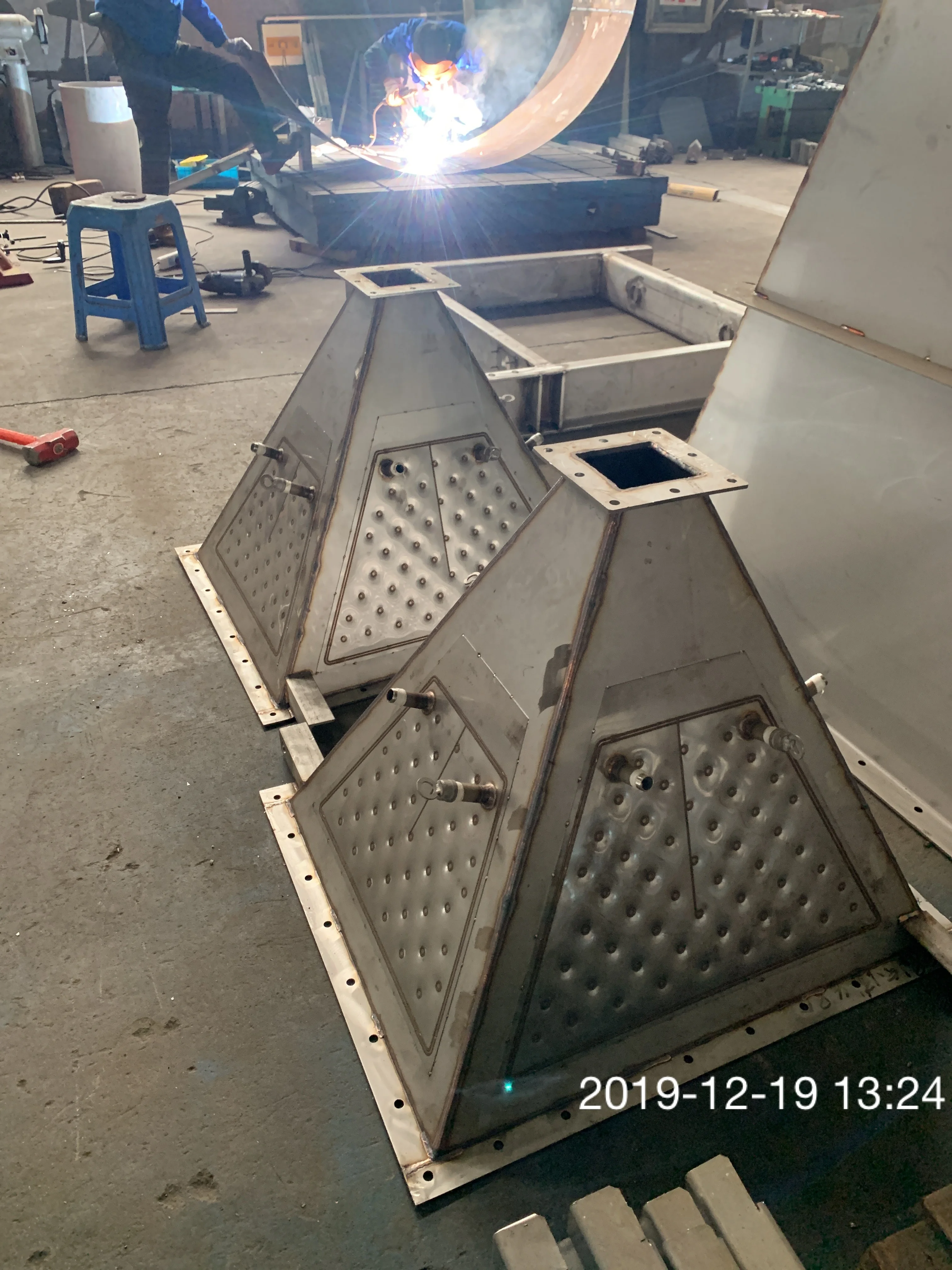Laser Welding Dimpleplate  Jacket for High Temperature Vessel Cooling