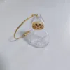 Llavero de gato siamés dorado - Paquete de 1
