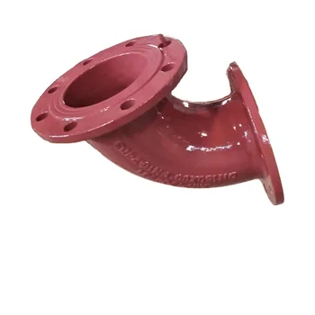 ISO2531 Ductile Iron Pipe Fitting Double Flange 90 Degree Elbow Bend