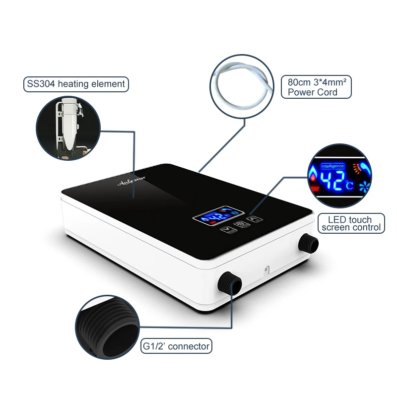 Anlabeier Portable Sink Bathroom Hot Kitchen Water Heater