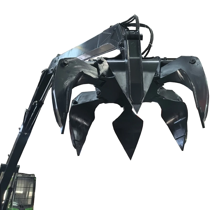 China Suppliers 6 Jaw Grapple Hydraulic Steel Scrap Grabber ...