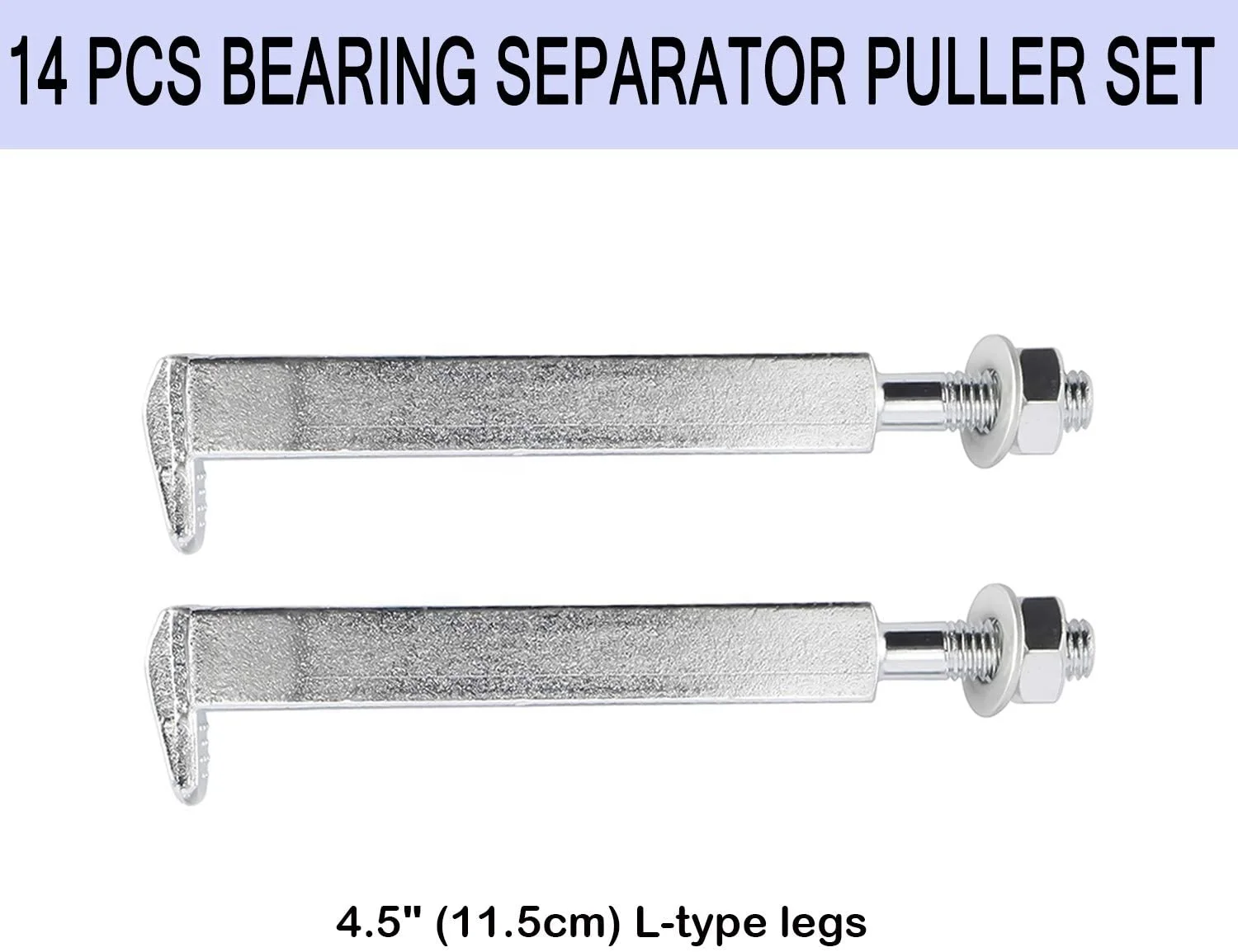 14pcs Bearing Separator Puller Set 2-3inch Splitters Remove