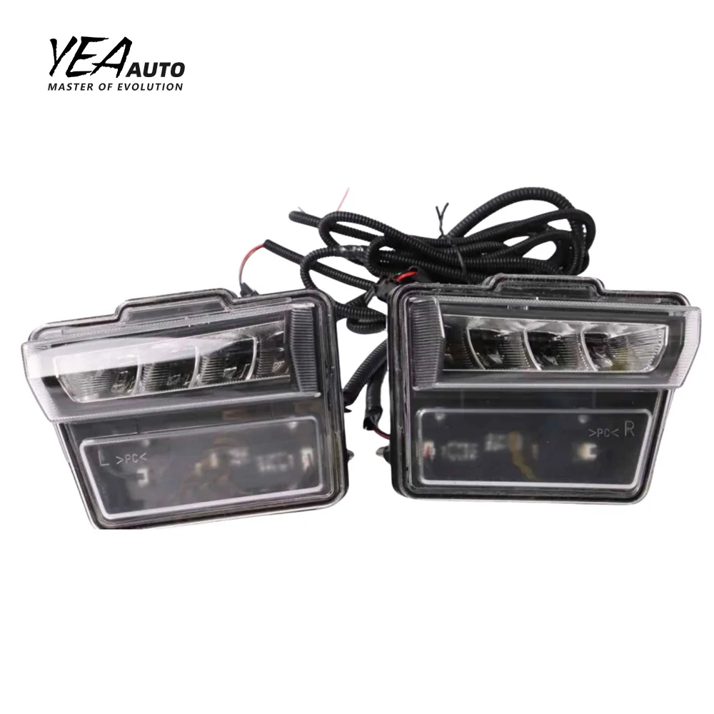 Araba Sis Lambası Günlükoğus Işığı Ön Tampon Sis LED Lambası DRL Nissan GTR GT-R R35 Sis Lambaları için