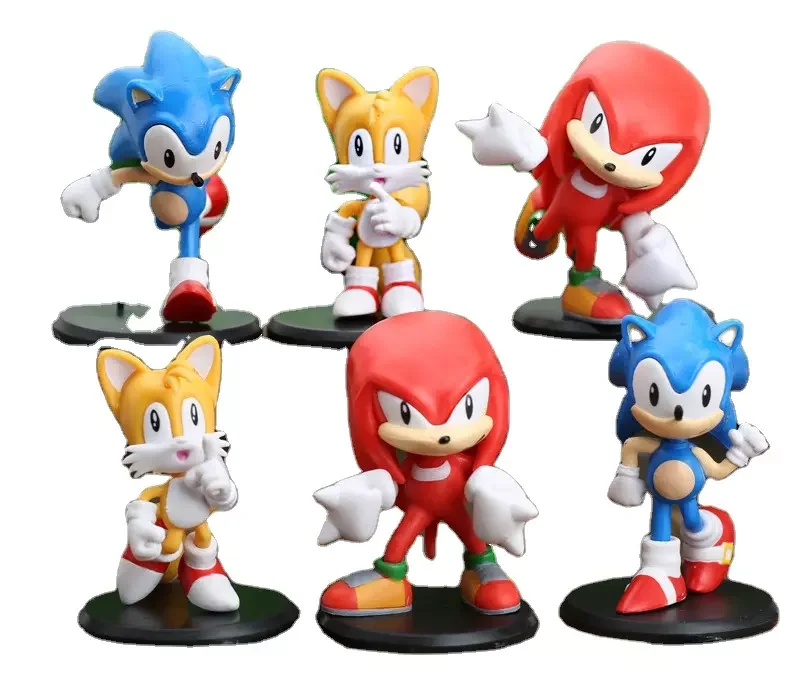 Custom Sonic Anime Action Figure Hedgehog Cake Topper Sonic Figure Pvc ...