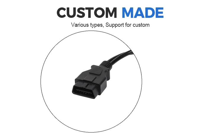 product 16pin maleto female y cable with  obd  obd2 splitter obdii y type cable for obd2 diagnostic scanner fault code read-4
