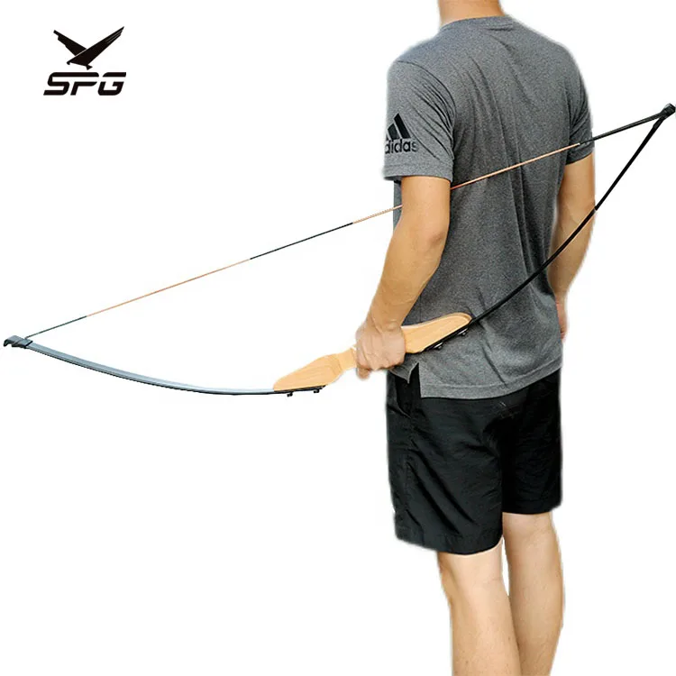 Archery 54'' Fiberglass Recurve Bow Takedown Straight Wooden Archery