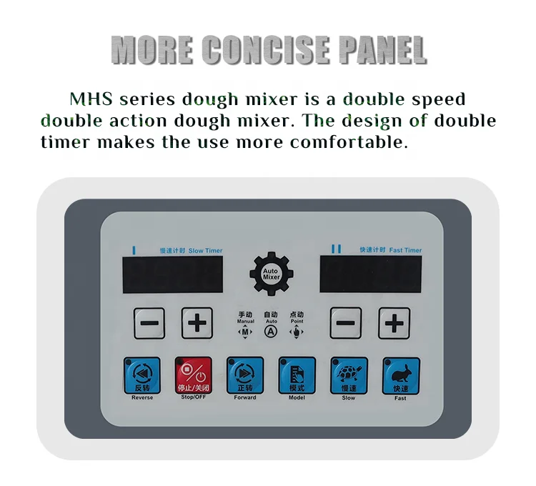 MHS Automatic Big Dough Mixer Machine for Bakery Industry Kneading Machine