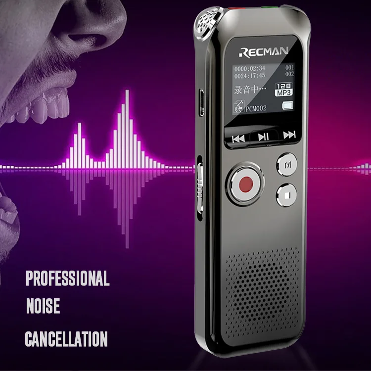 32gb Digital Sound Audio Recorder Voice Activated Recording Device With Mp3 Playback Player 9064