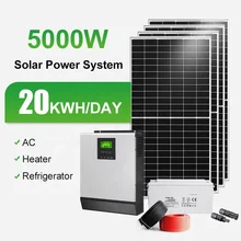 Hybrid solar system 6kw kit complete 3kw  8kw 10kw 12kw roof solar panel system Hybrid Solar System