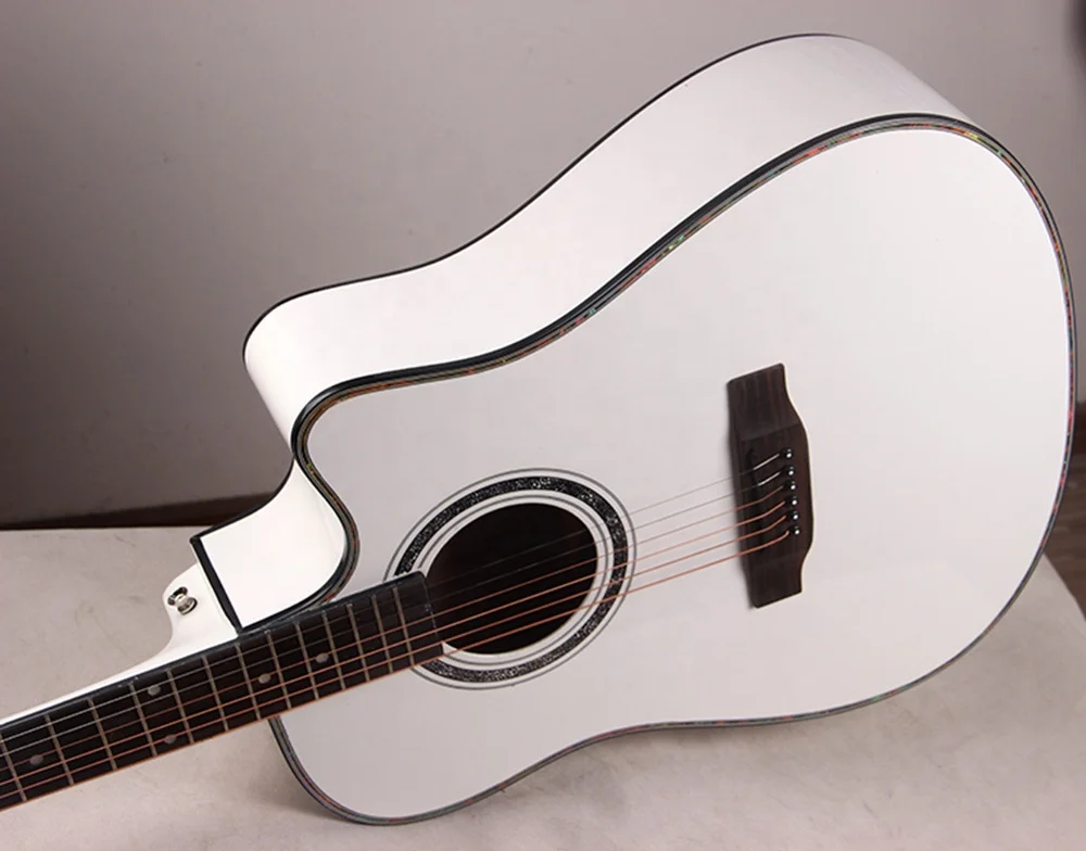 Custom Logo 41 Inch Tree Root Musical Instruments Beginner Cheap Colors Basswood Acoustic Guitar Made in China