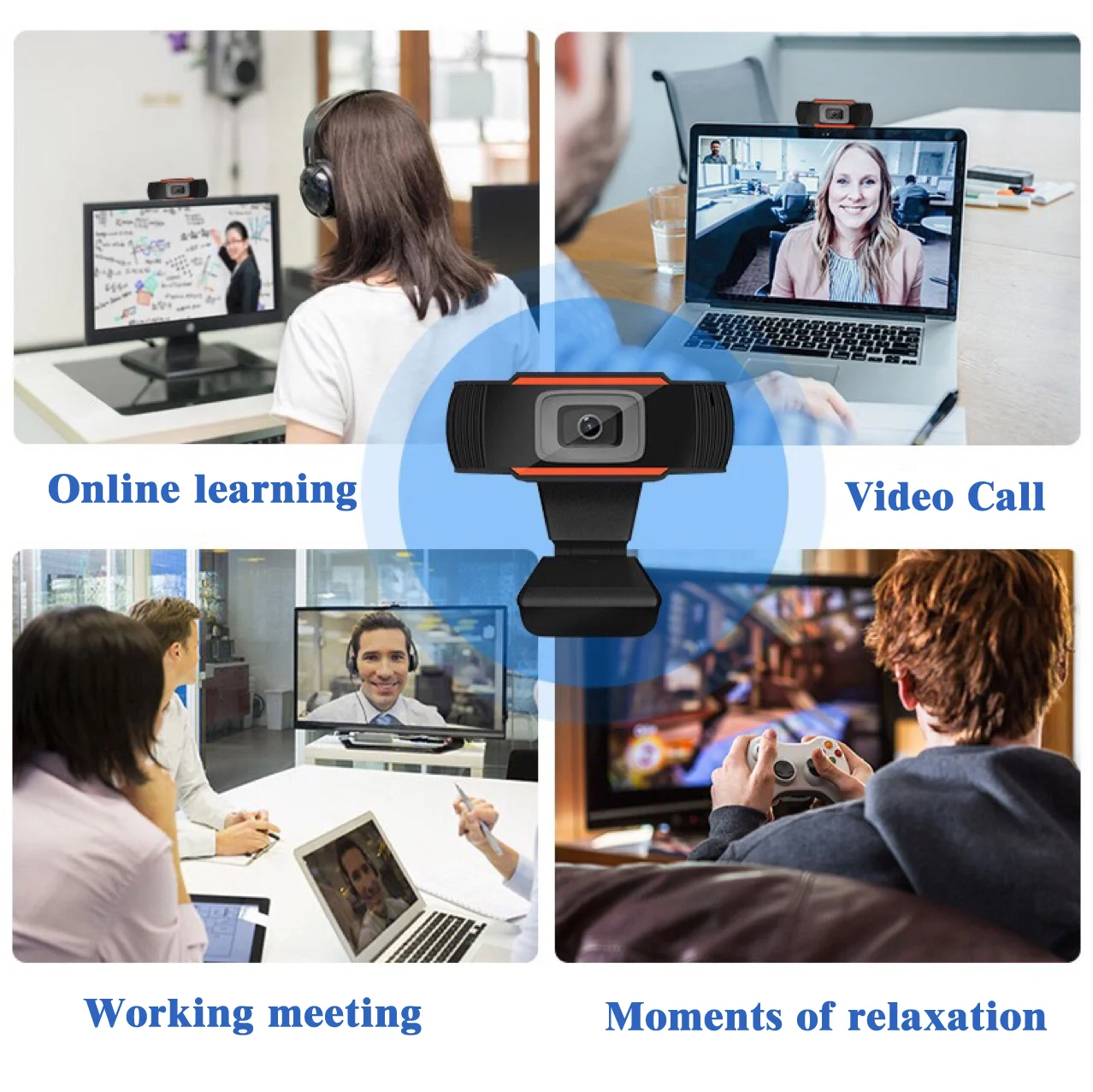 Live Streaming Video Chat Camera  Laptop USB2.0 Camera 720P 1080P Web Cam Webcam with Built in Microphone