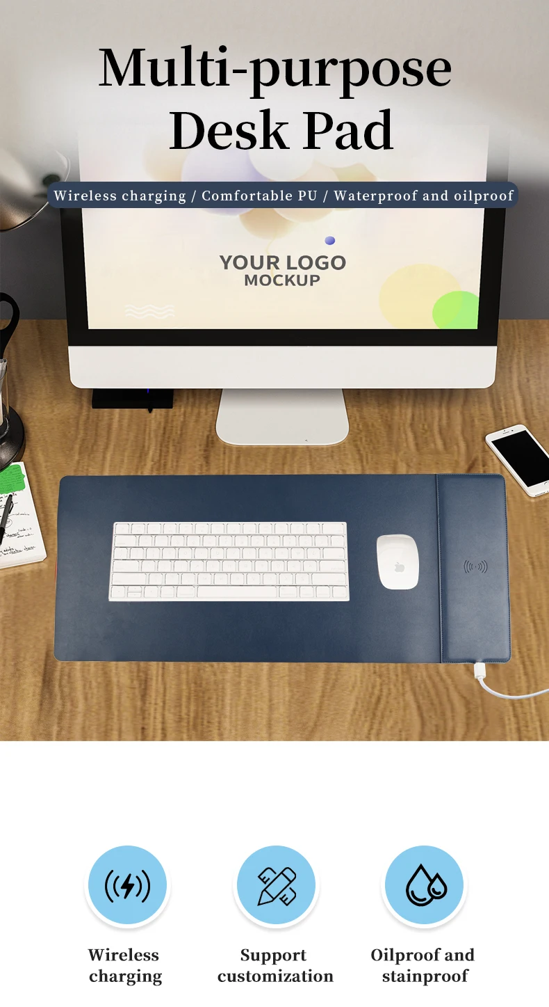 Executive 10,000mAh Wireless Charging Notebook | Hi-Tech Desk Organizer ...